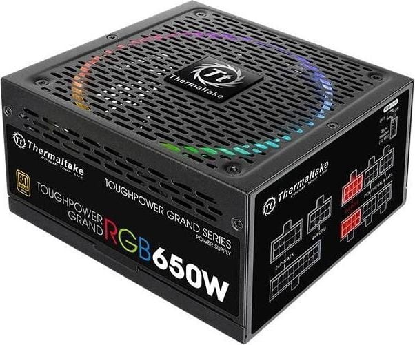 Surse PC - Sursa de alimentare ThermalTake PS-TPG-0650FPCGEU-S, Toughpower Grand, RGB, 650W, ATX, PFC activ