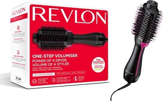 Perie electrica fixa REVLON Pro Collection One-Step Hair Dryer &amp; Volumizer, RVDR5222E, 3 trepte de caldura, 2 viteze