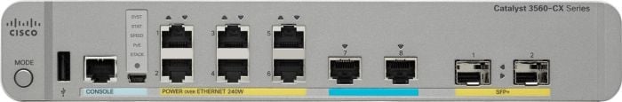 Switch Cisco 3560-CX 2 X MGIG (WS-C3560CX-8XPD-S)