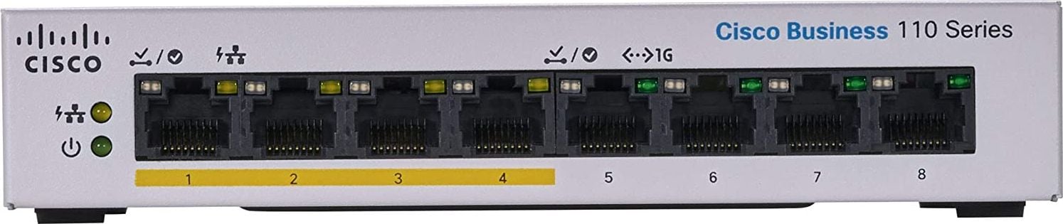 Switch-uri cu management - Cisco CBS110-8PP-D-EU