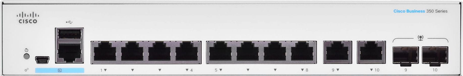 Comutator Cisco CBS350-8T-E-2G-EU