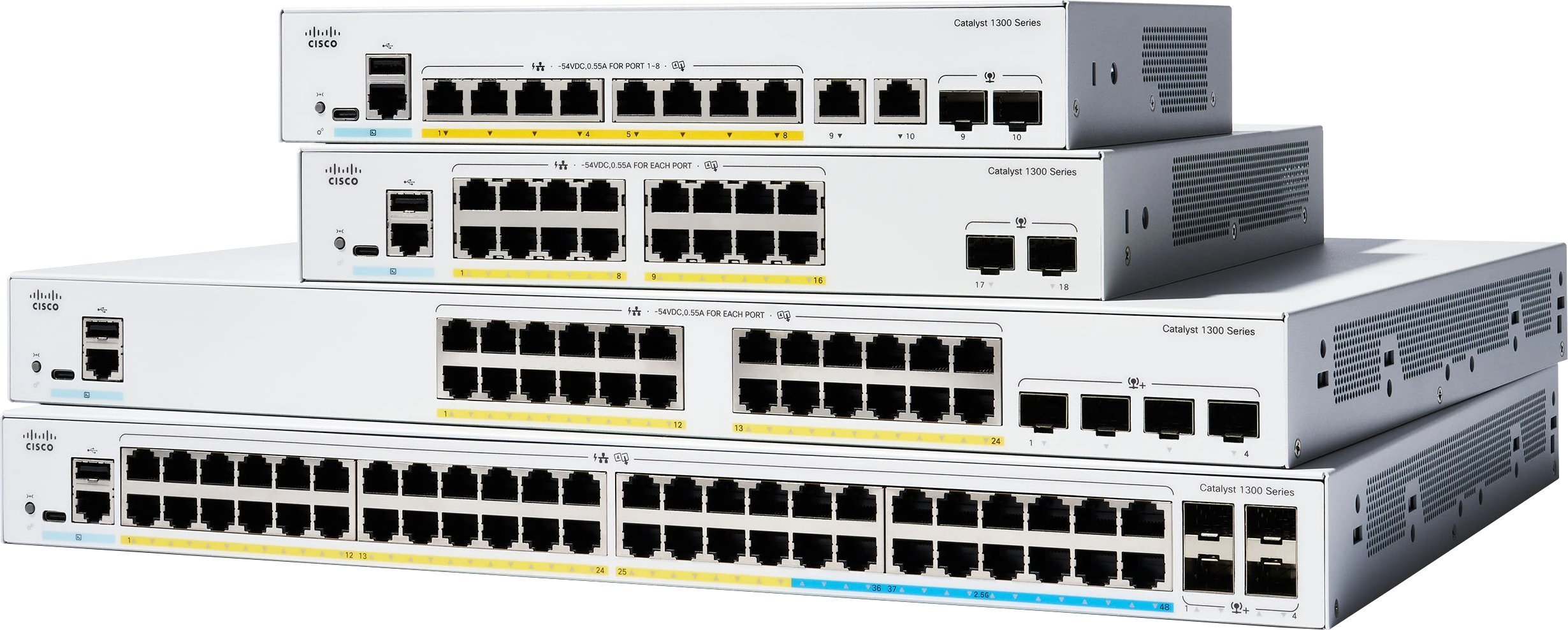 Switch Cisco Cisco Przelacznik Catalyst 1300 24p GE PoE 4x10G SFP+