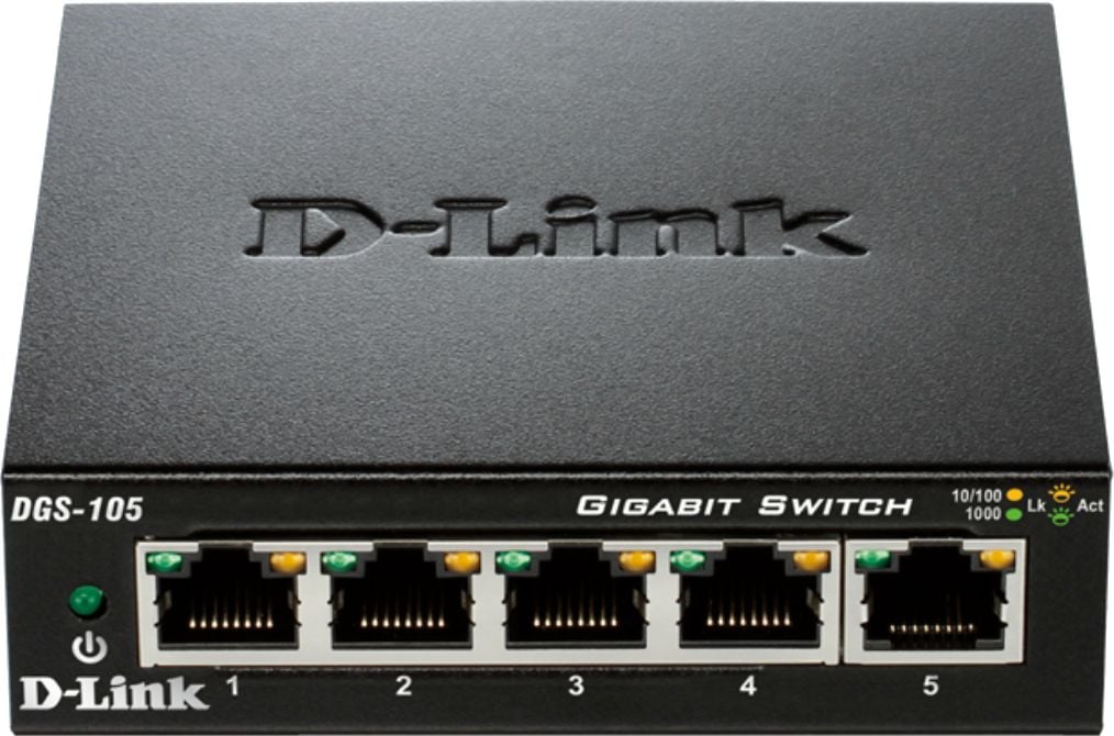 Switch D-Link DGS-105, 5 porturi 10/100/1000
