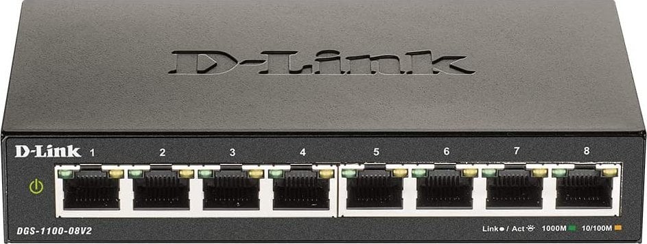 Switch D-Link DGS-1100-08V2, 8 ports Gigabit