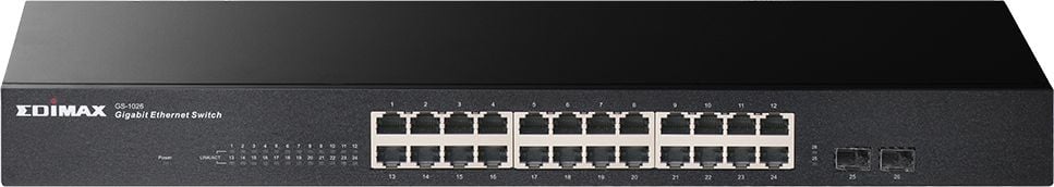 Switch Edimax GS-1026, 24-Port Gigabit, 2xSFP, Rackmount