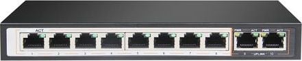 Switch Extralink, 10 porturi, 802.3af, 30 W, Negru