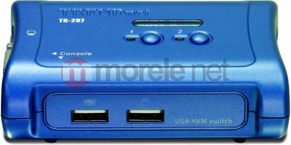 Switch KVM TRENDnet TK-207K, 2 porturi USB