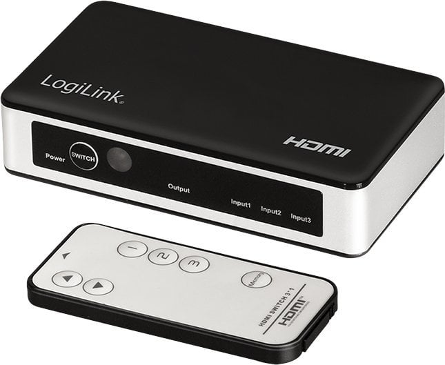 Switch-uri cu management - Comutator LogiLink LogiLink Comutator HDMI 3x1-port, 4K/60Hz, HDCP,HDR,CEC,RC