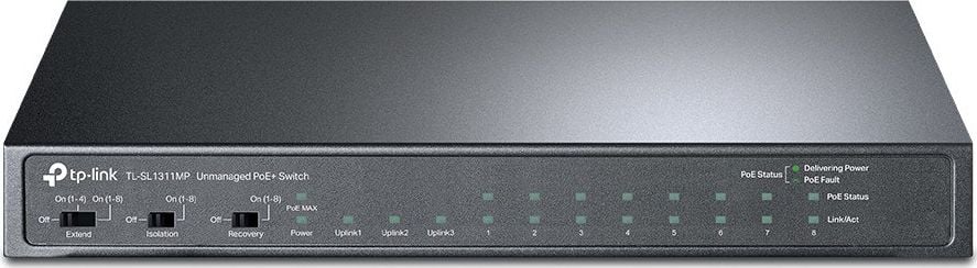 Switch TP-LINK Gigabit TL-SL1311MP, 10 porturi, PoE