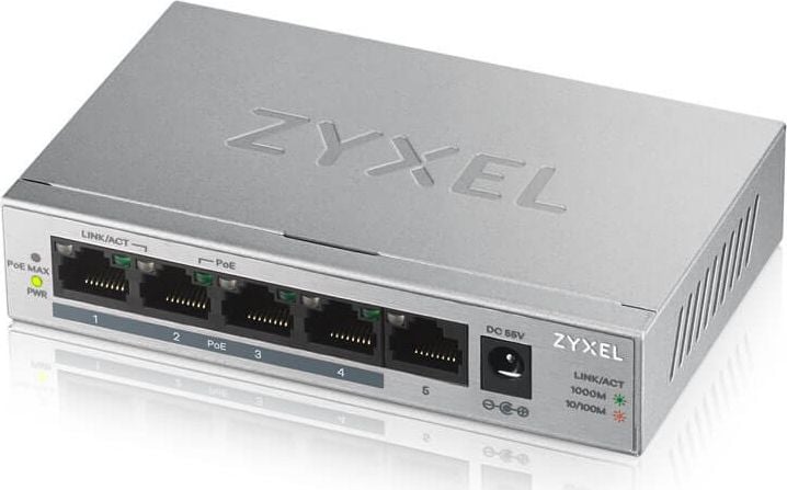 Switch ZyXEL GS1005-HP 5-Port Gigabit PoE