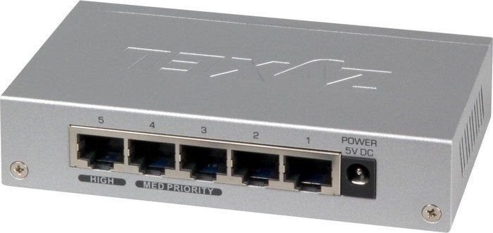 Switch-uri cu management - Switch ZyXEL GS-105B V3, 5 x 10/100/1000 Mbps, Gigabit Ethernet, Desktop, Metal