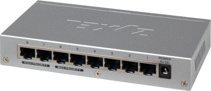 Switch ZyXEL GS-108B V3, 8 x 10/100/1000 Mbps, Gigabit Ethernet, Metal