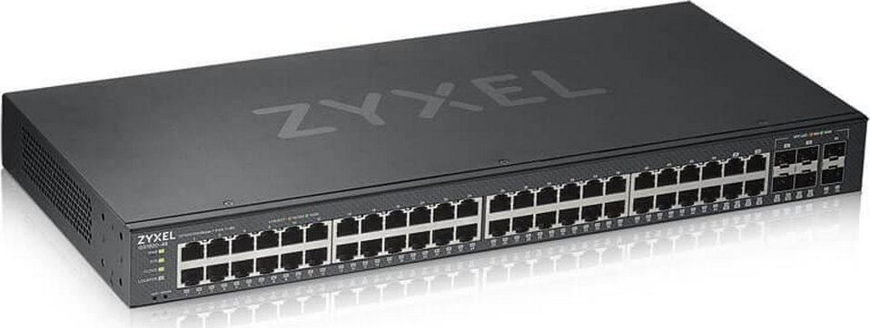 Switch ZYXEL GS1920-48, 44x GbE porturi, 4x Combo porturi SFP/RJ-45, cu management, Montare in rack