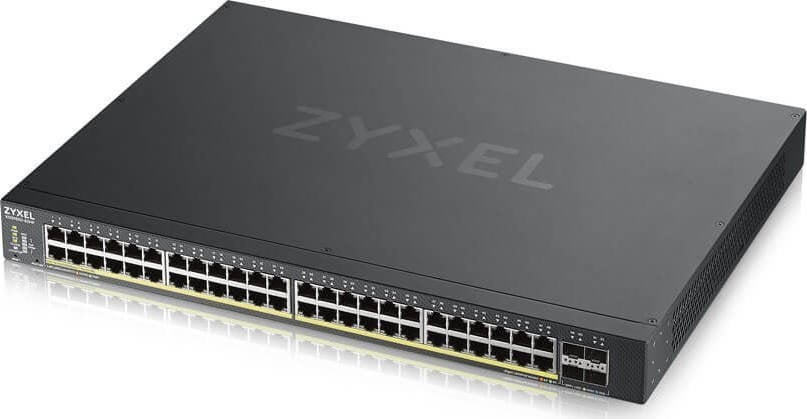 Switch-uri cu management - Switch ZYXEL XGS1930-52HP, 52 porturi, cu magagement L3, 48x Gigabit, 4x SFP+ port, PoE ports