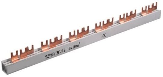 Switching Rail 3P 63A 10mm2 furcă 18mod. S-18 (E.4303)