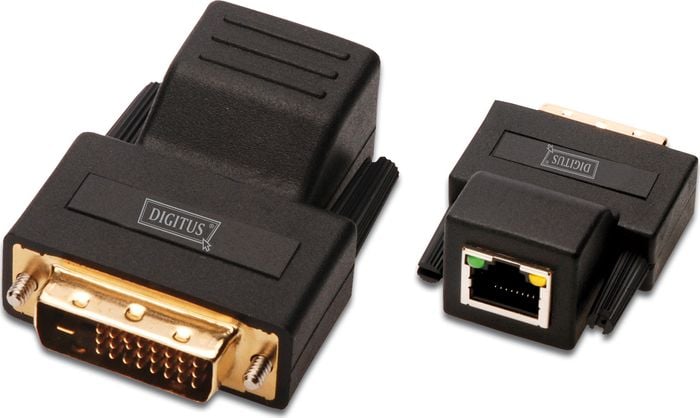 Sistem de transmitere a semnalului AV Digitus Extender DVI-D (24+5) / M (priză) cat.5e 70m 1920 x 1440, Digi (DS-54101)