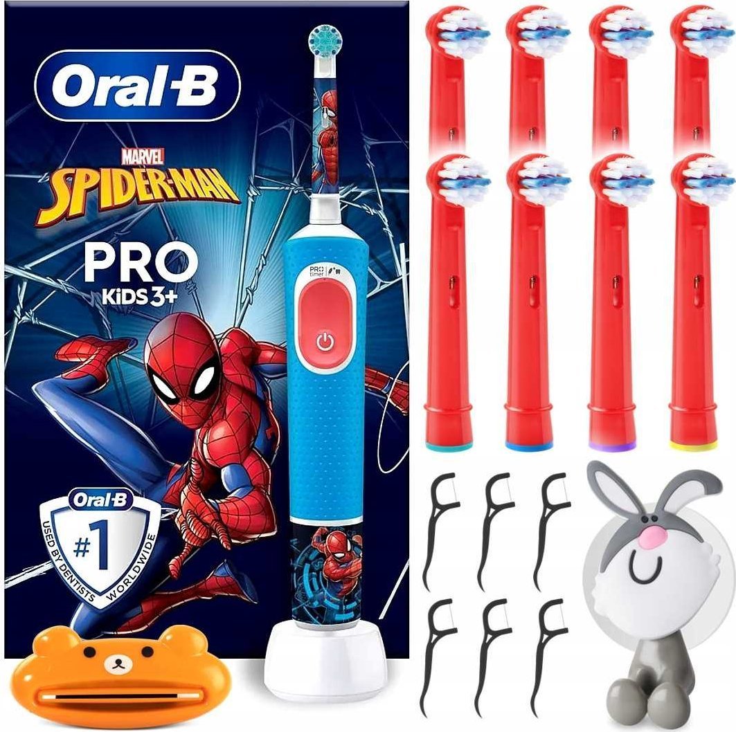 Szczoteczka Oral-B SZCZOTECZKA ELEKTRYCZNA ORAL-B DLA DZIECI SPIDERMAN VITALITY PRO 103 ZESTAW