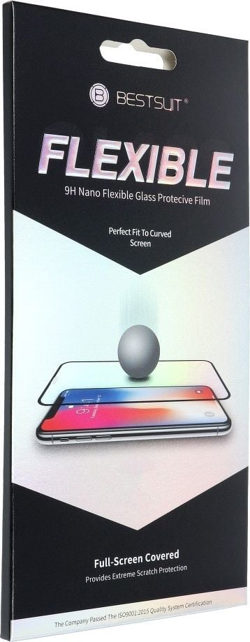 Sticla hibrid Bestsuit Flexible 5D Full Glue pentru Samsung Galaxy A22 5G negru