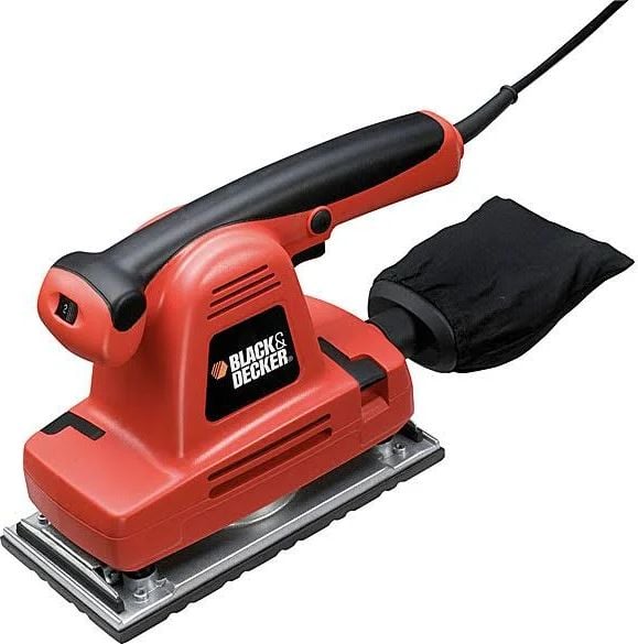 Slefuitor cu vibratii Black & Decker 310 W, 115 x 280 mm, 10000 RPM KA274EKA + kitbox, 10 foi abrazive si saculet pentru praf