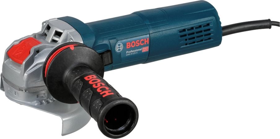 Polizor unghiular Bosch Professional X-Lock GWX 9-125 S, 900 W, 11.000 RPM, 125 mm diametru disc + cutie + maner auxiliar + aparatoare de protectie