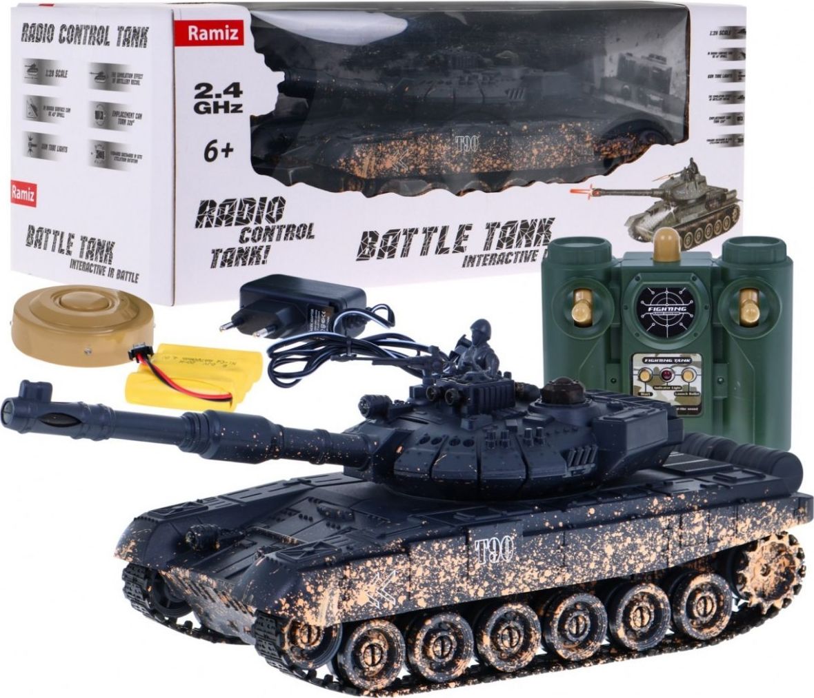 Tancuri RC - T-90 Tank Camouflage 1:28