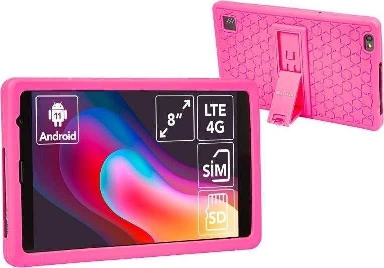 Tablet Blow Tablet Platinum TAB8 4G + carcasa Copii roz