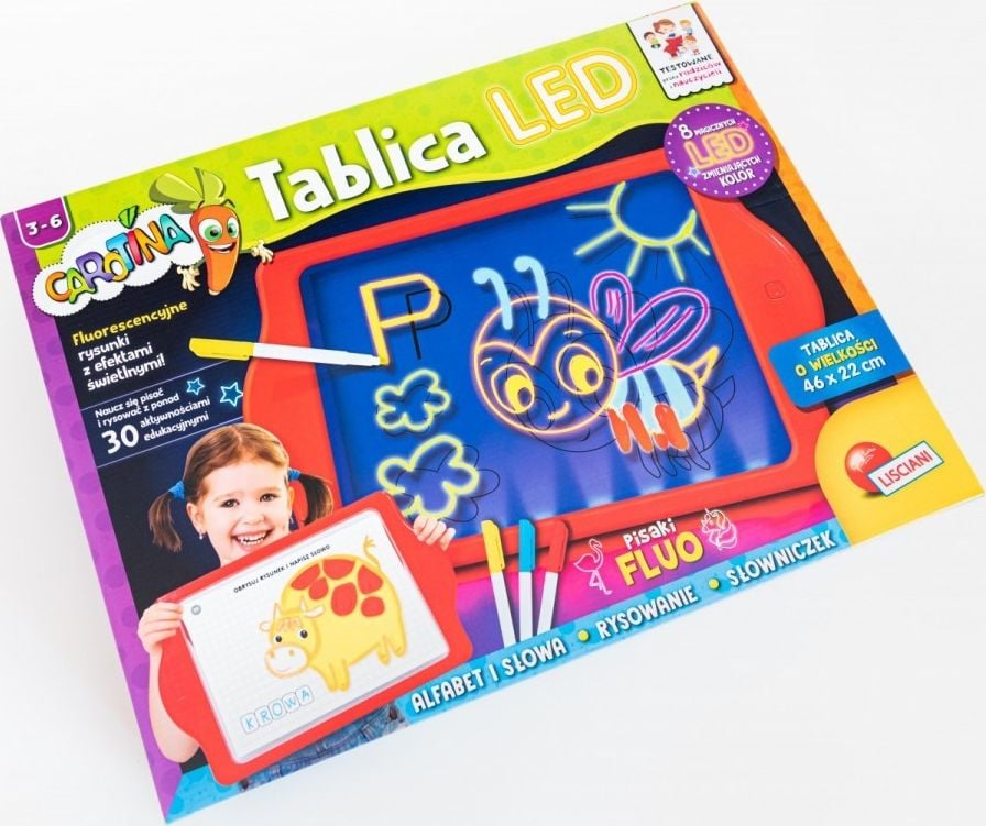 Table de conferinta - Tableta desen LED, Lisciani, 3-6 ani, Multicolor