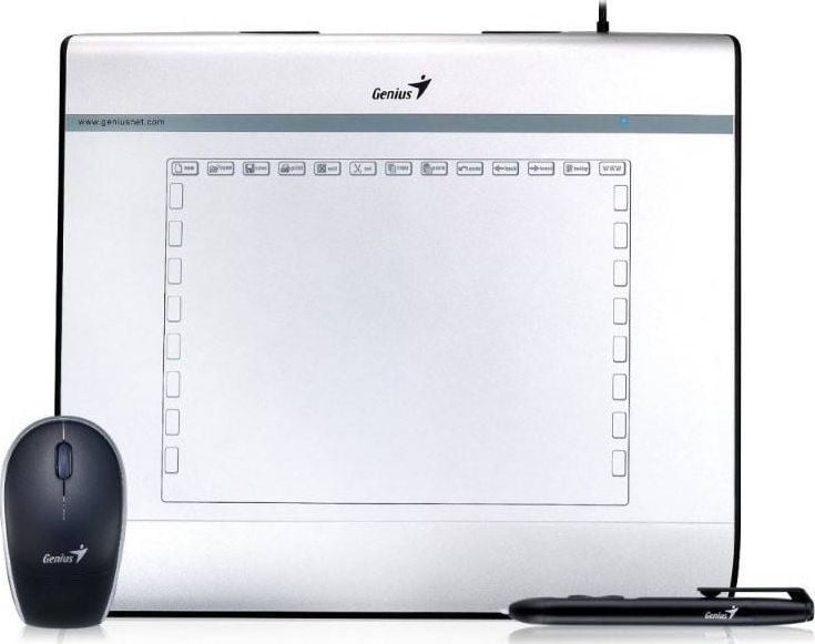Tablete grafice - Tableta Grafica Genius MousePen i608X , USB , 200 x 150 , Argintiu