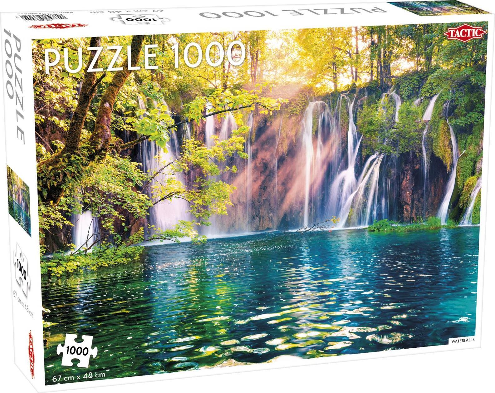 Tactic PROMO Puzzle 1000el Peisaj: Cascade / Parcul Național Plitvice TACTIC