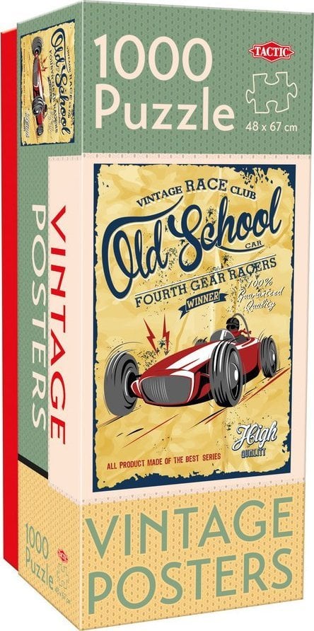 Puzzle tactic 1000 Vintage Old School Gear Racers