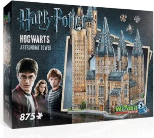 Puzzle 3D Harry Potter Astronomy Tower, 875 piese, Multicolor