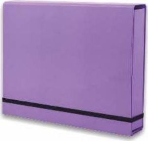 Servieta Tadeo Trading A4 PENMATE Lux cu banda elastica - violet pastel Tadeo Trading TARGI