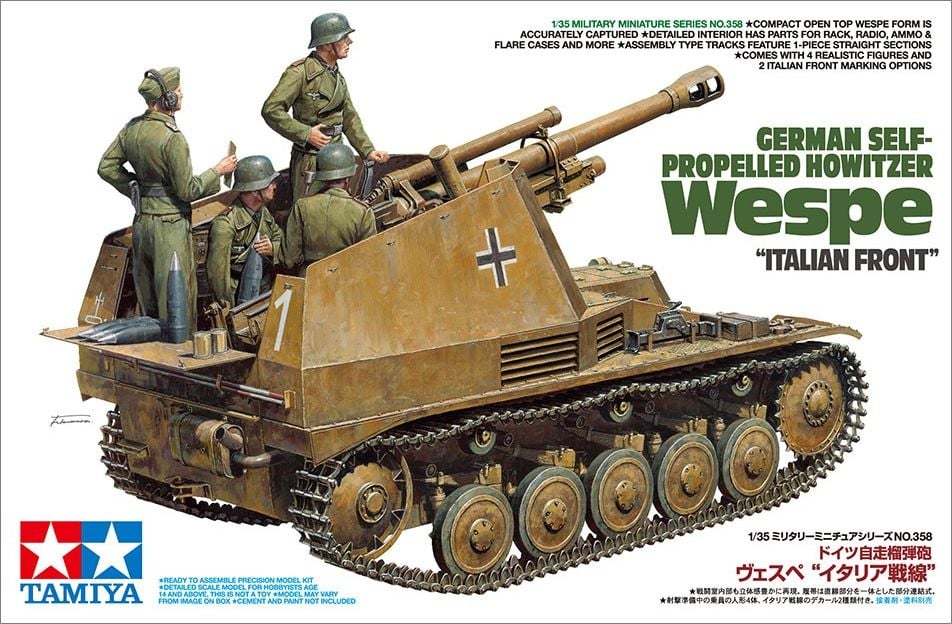 Tamiya Model plastikowy - Haubica Wespe, front włoski (GXP-648795)