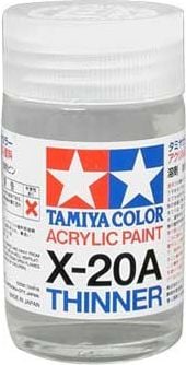 Diluant pentru modelism acrilic Tamiya 81030 X-20A Acrylic Paint Thinner 46ml Tam 81030