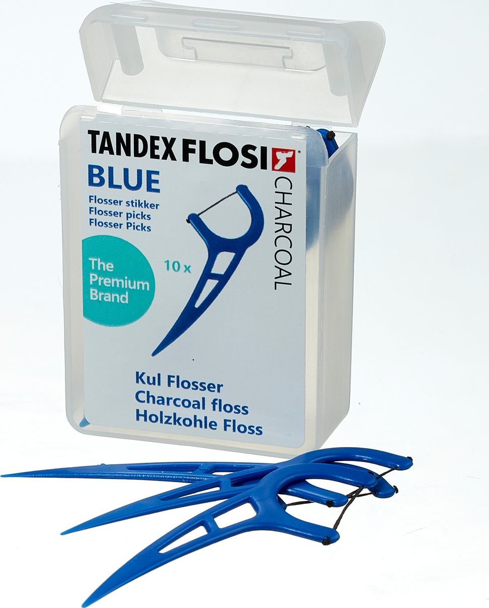 Tandex Floser cu fir de carbon albastru (10 buc.)