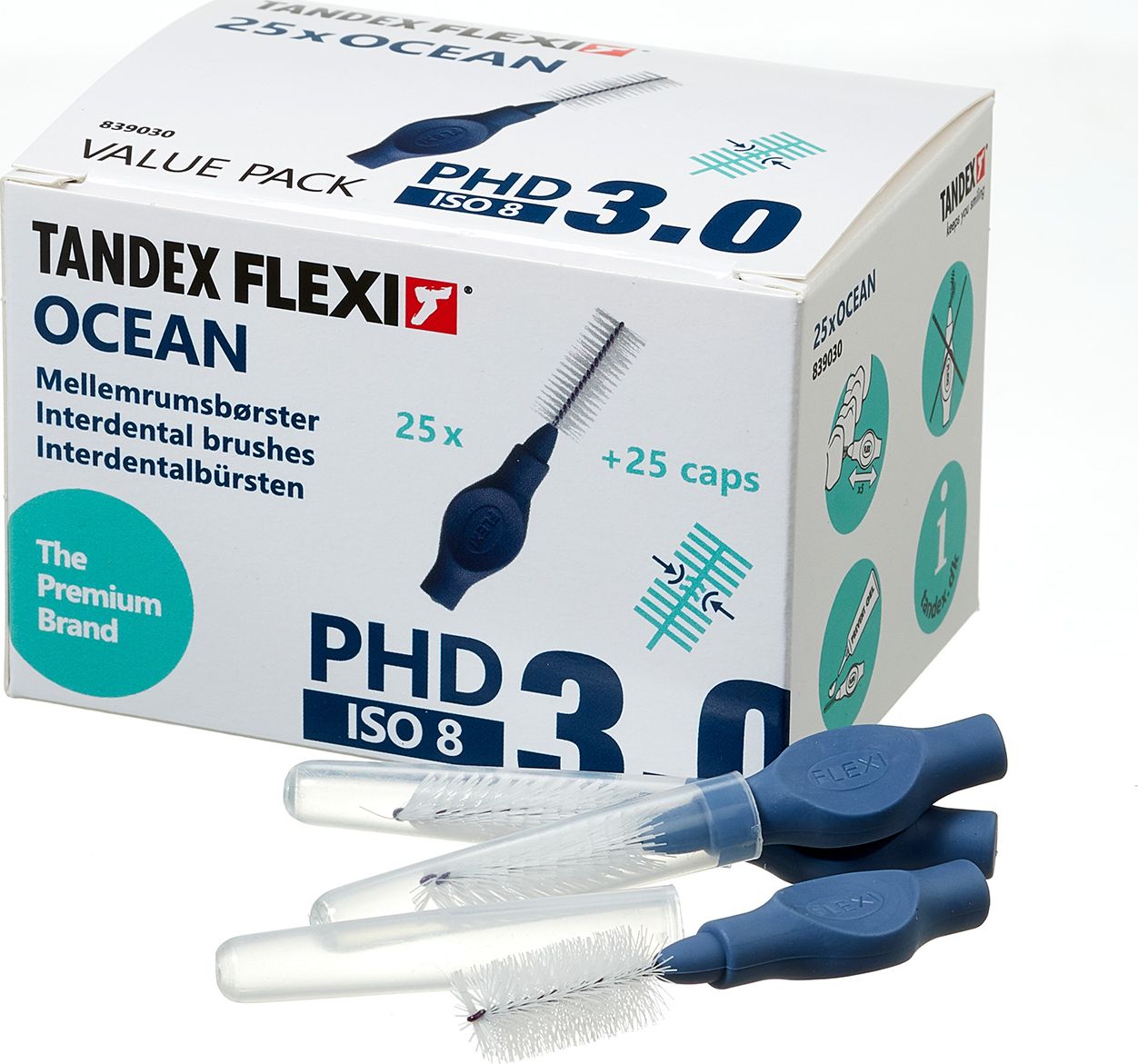 Tandex Tandex (25 buc.) de perii Medium OCEAN 3.0 (groase)