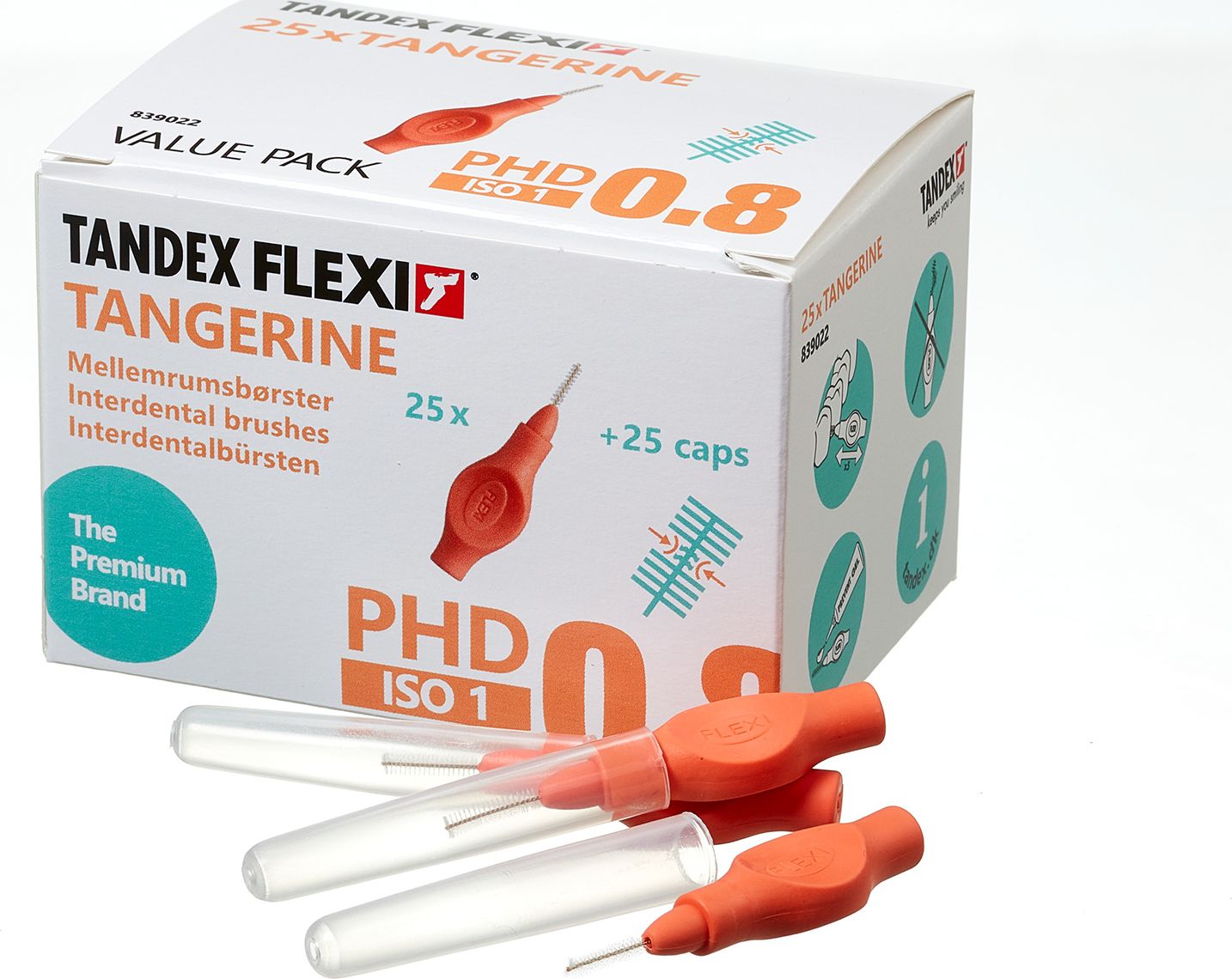 Tandex Tandex (25 buc) Periuțe de dinți Flexi UltraFine Tangarine (portocaliu)