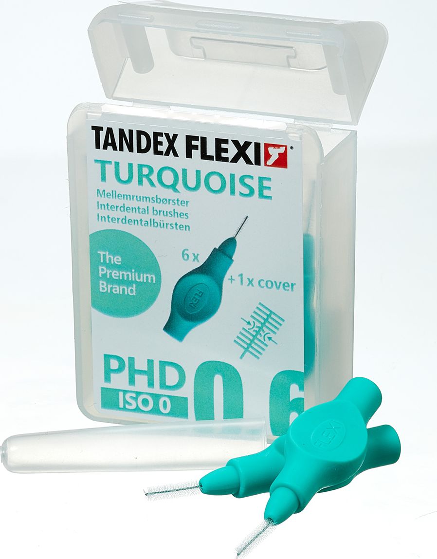 Tandex Tandex (6 bucăți) de periuțe de dinți Flexi X-micro Turquise (marin)