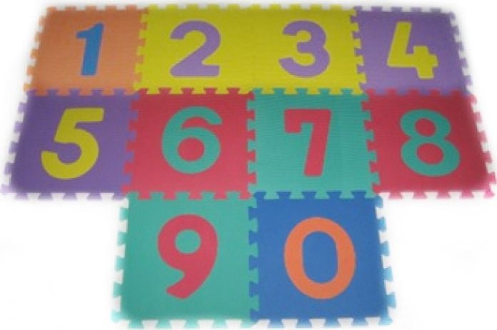 Tapet de puzzle Chippy cu numere, A015301