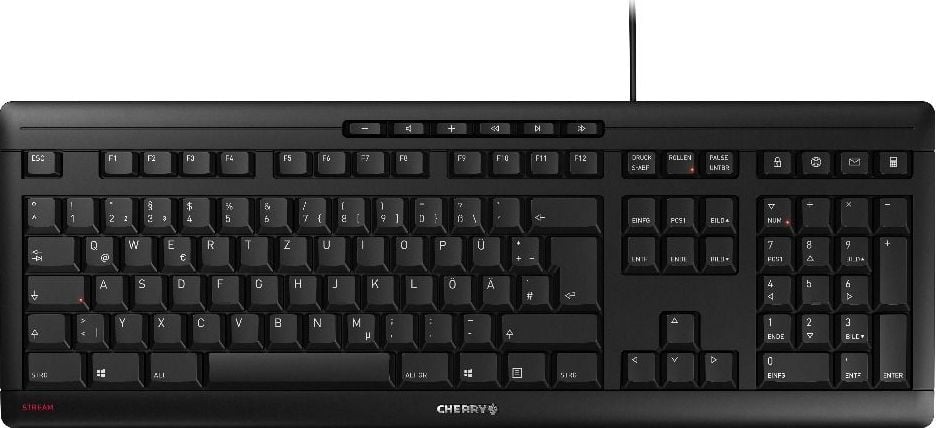 Tastatură Cherry Stream cu fir negru DE (JK-8500DE-2)