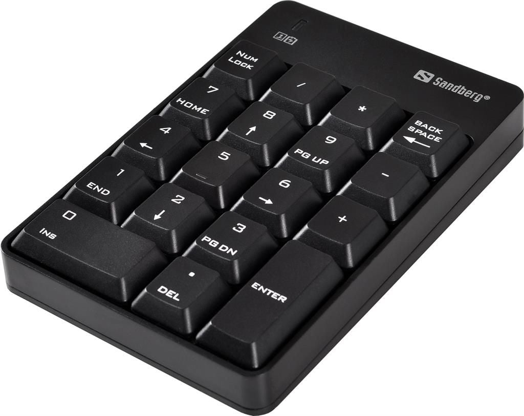 Tastatură fără fir Sandberg Keypad 2 Negru SUA (630-05)