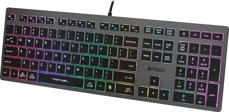 Tastatură A4Tech FSTYLER FX60H cu fir Grafit SUA (82)
