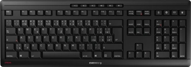 Tastatura Cherry CHERRY Stream Tastatura wireless RF Wireless + USB QWERTZ Ceh Negru