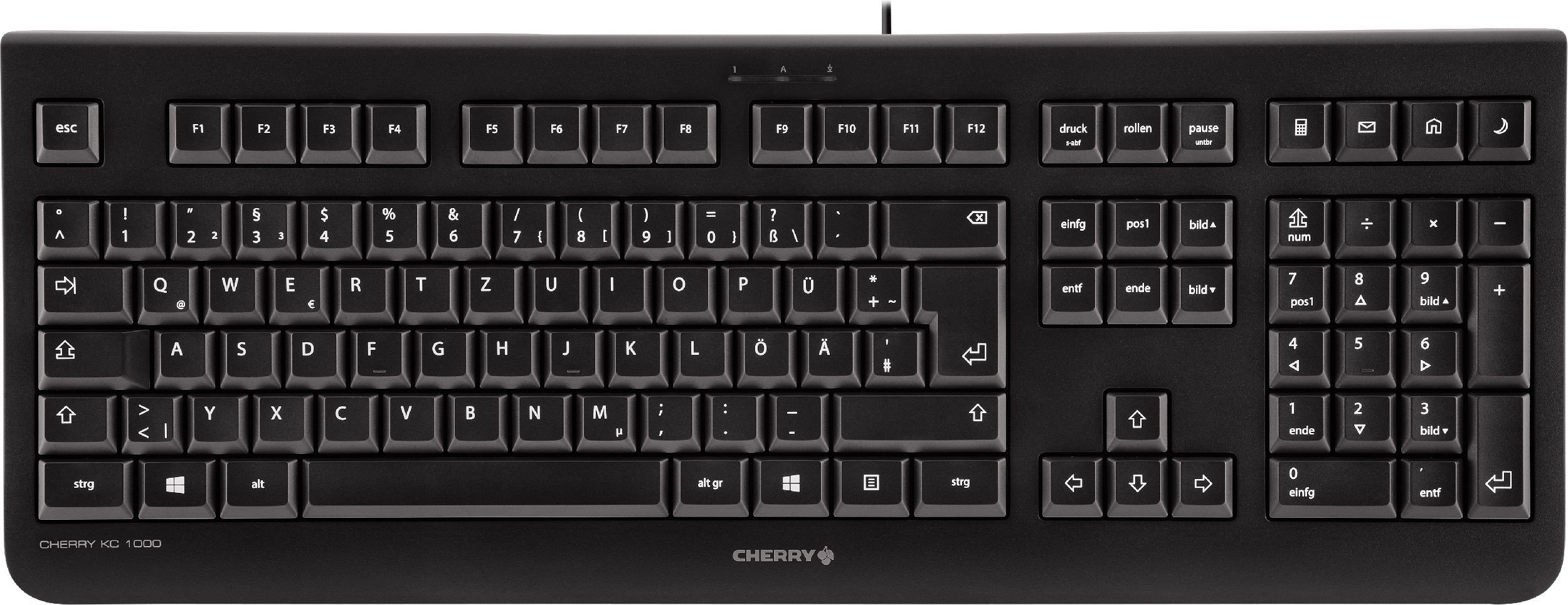 Tastatură Cherry KC 1000 cu fir negru FR (JK-0800FR-2)