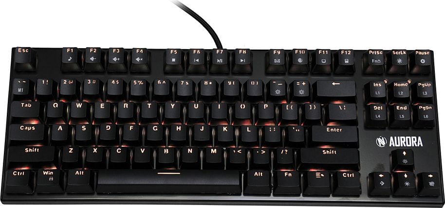 Tastatura gaming iBOX IKGMK2R, Aurora K-2R, iluminata RGB, cu cablu, mecanica, negru, EN
