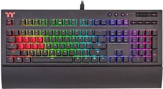 Tastatura Gaming Tt eSPORTS by Thermaltake Premium X1 RGB Cherry MX Silver Mecanica