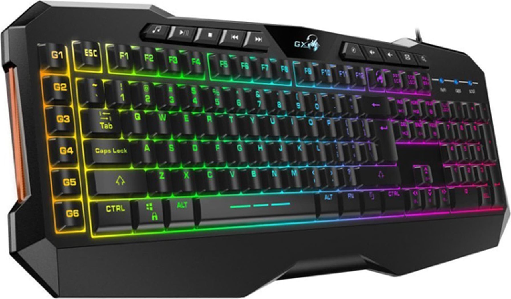 Tastatură Genius Genius GX GAMING Scorpion K11 Pro, tastatură CZ/SK, gaming, taste programabile cu fir (USB), negru