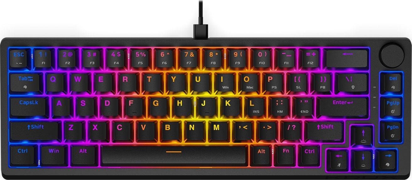 Tastatură Krux Atax 65% Pro RGB Outemu Red (KRX0126)