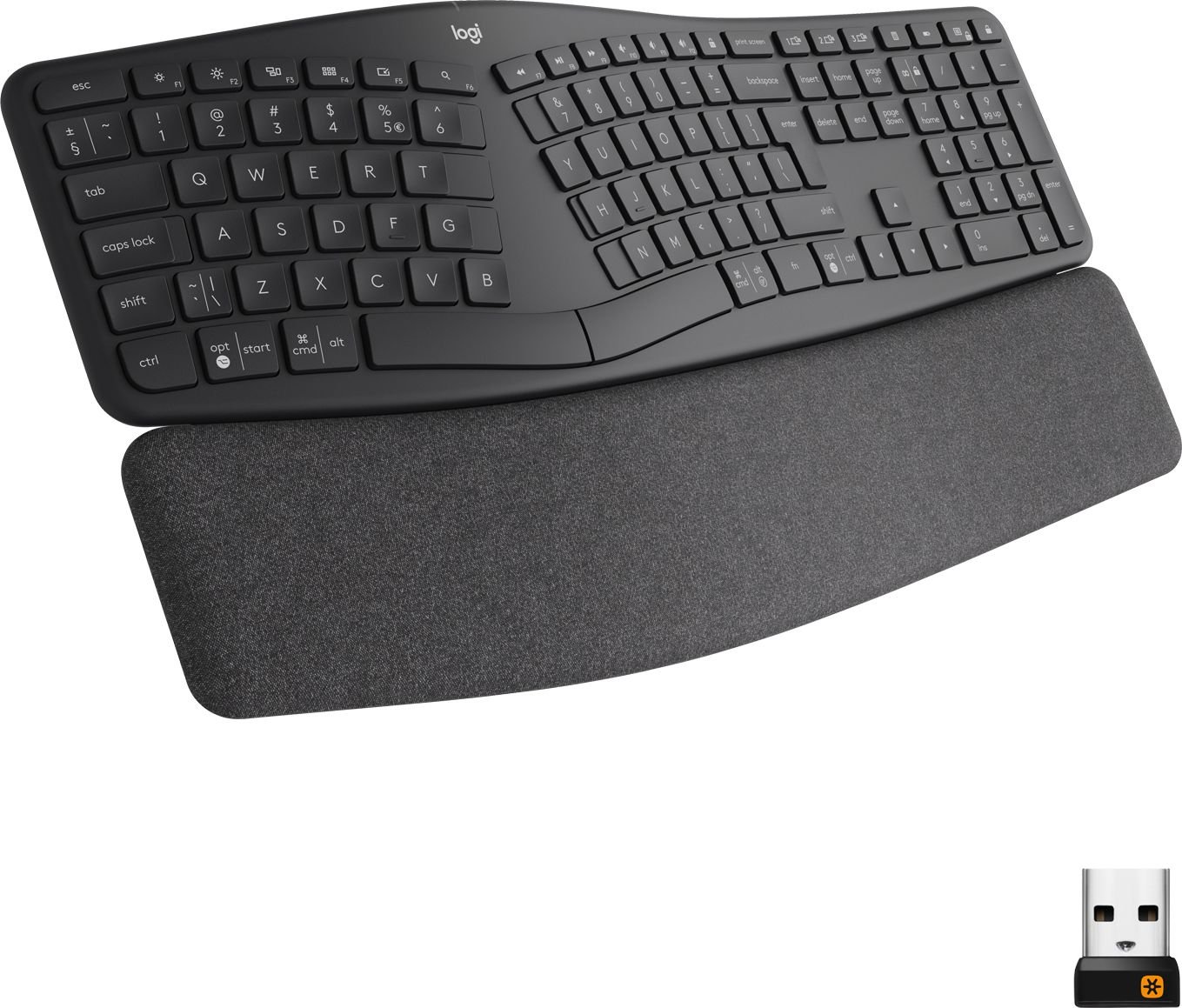 Tastatura Logitech Ergo K860, layout US, Negru