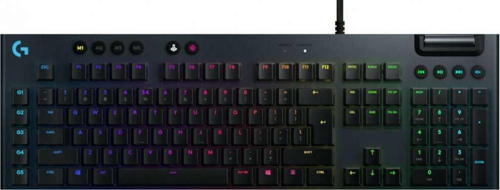 Tastaturi gaming - Tastatura mecanica gaming Logitech G815, Ultraslim, Lightsync RGB, Switch Tactil